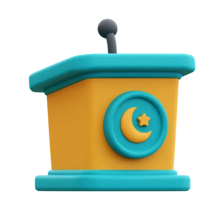 Ramadan Podium  3D Icon