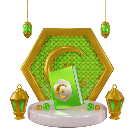 Ramadan Podium  3D Icon