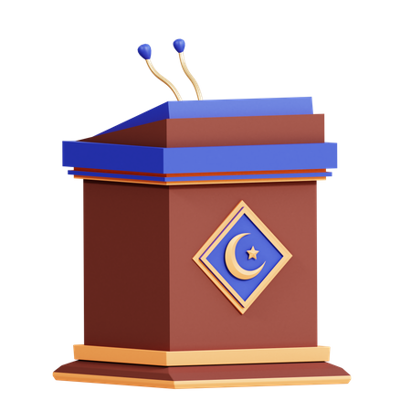 Ramadan Podium  3D Icon