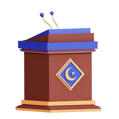 Ramadan Podium  3D Icon