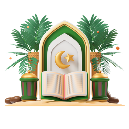 Ramadan Podium  3D Icon