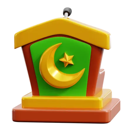 Ramadan Podium  3D Icon