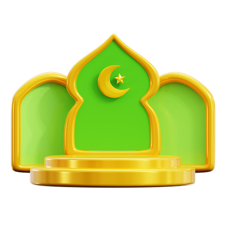 Ramadan Podium  3D Icon