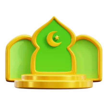 Ramadan Podium  3D Icon