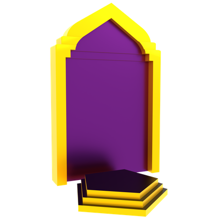 Ramadan Podium  3D Icon