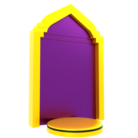 Ramadan Podium  3D Icon