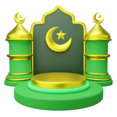 Ramadan Podium  3D Icon