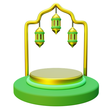 Ramadan Podium  3D Icon