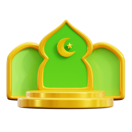 Ramadan Podium  3D Icon