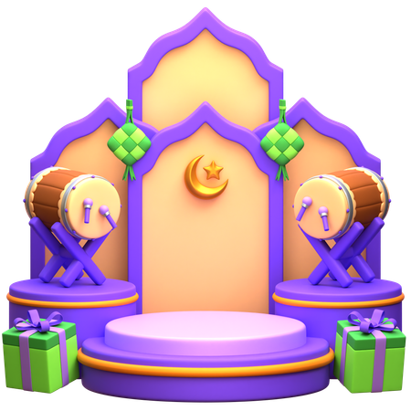 Ramadan Podium  3D Icon