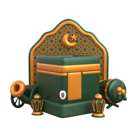 Ramadan Podium  3D Illustration