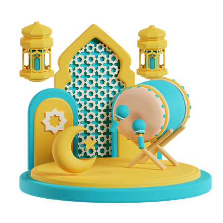 Ramadan Podium  3D Icon