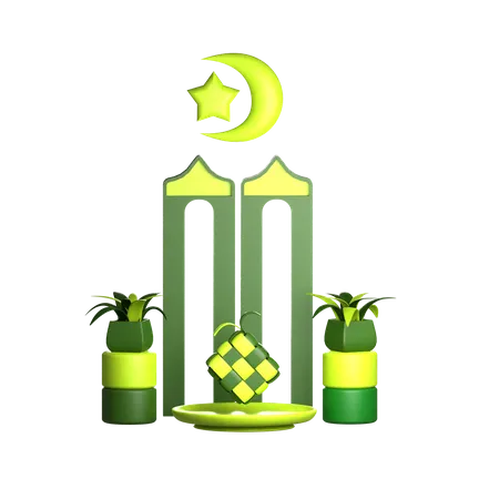 Ramadan Podium 3D Icon