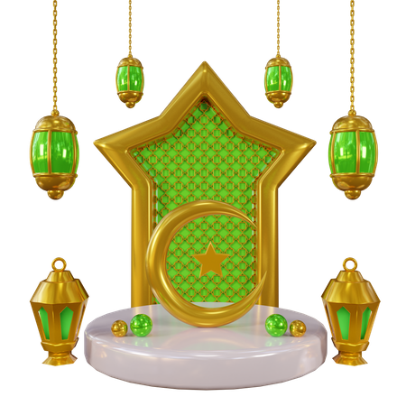 Ramadan Podium  3D Icon