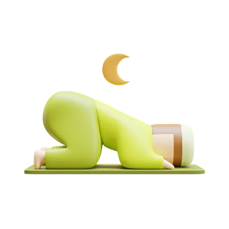 Ramadan Praying  3D Icon