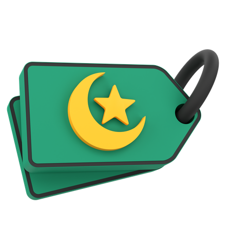 Ramadan Preisschild  3D Icon