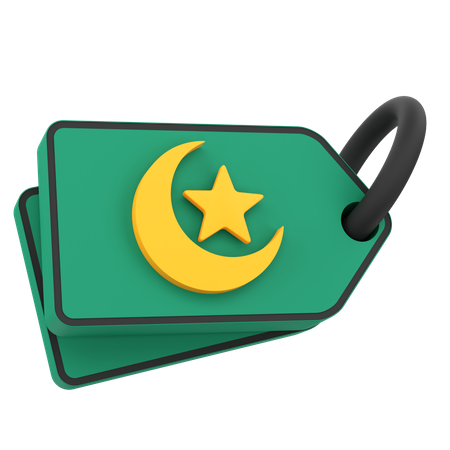 Ramadan Price Tag  3D Icon