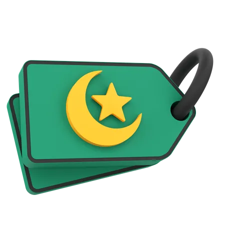 3 D Price Tag For Ramadan Celebration 3D Icon