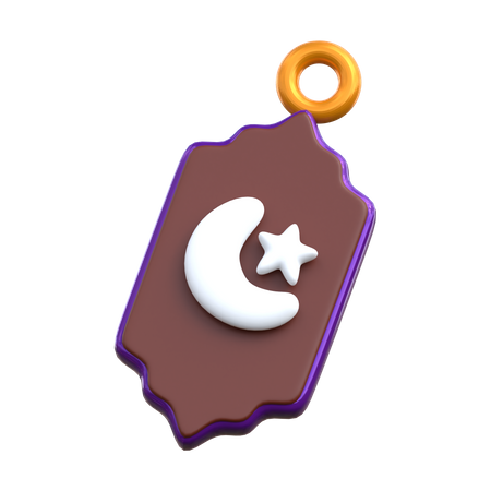 Étiquette de réduction pour le ramadan  3D Icon