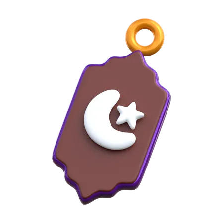 Étiquette de réduction pour le ramadan  3D Icon