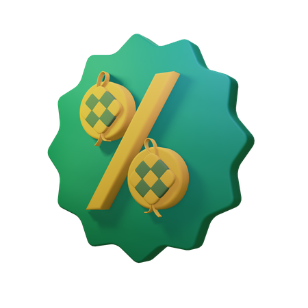 Ramadan Sale Badge  3D Icon