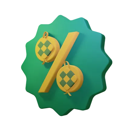 Ramadan Sale Badge  3D Illustration