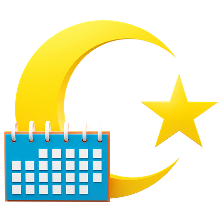 Ramadan Schedule 3D Icon