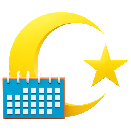 Ramadan Schedule  3D Icon