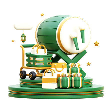 Ramadan Shopping  3D Icon