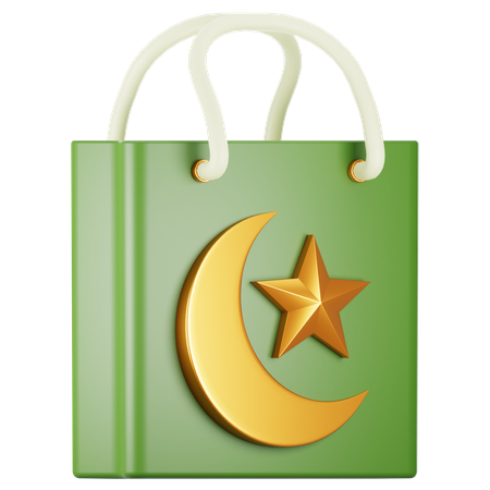 Ramadan shopping bag  3D Icon