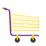 ramadan shopping trolley 3d illustration