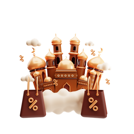 Ramadan Sonderrabatt  3D Illustration