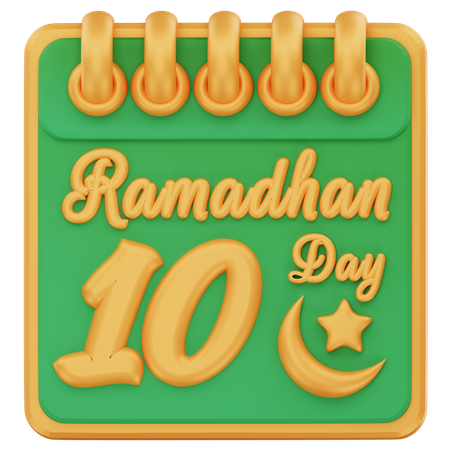 Ramadan Tag 10  3D Icon