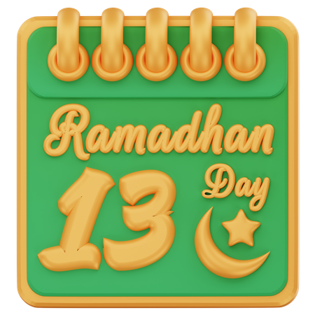 Ramadan Tag 13  3D Icon