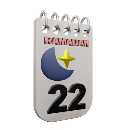 Ramadan Tag 22  3D Icon