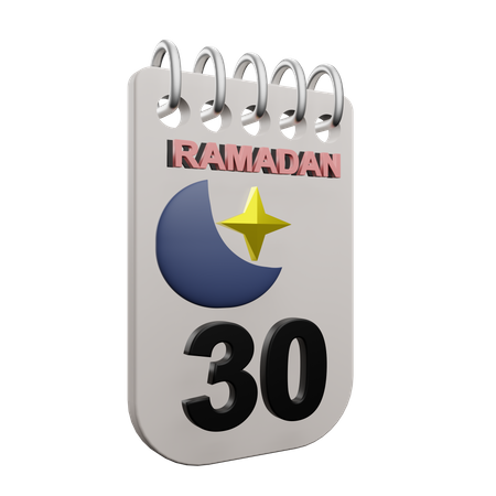 Ramadan Tag 30  3D Icon