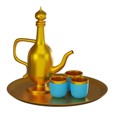 Ramadan Tea Pot  3D Icon