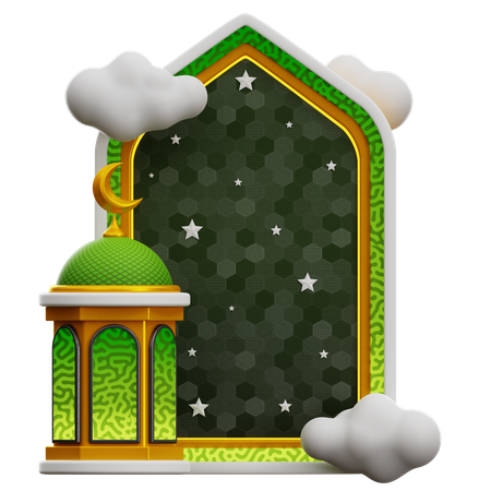 Ramadan Window  3D Icon