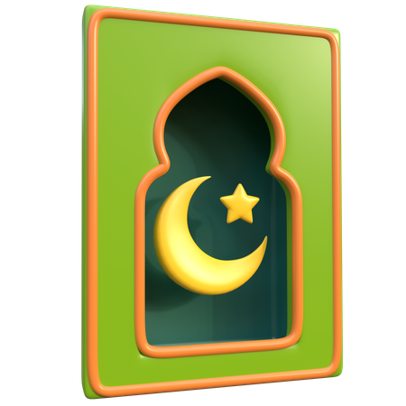 Ramadan Window  3D Icon