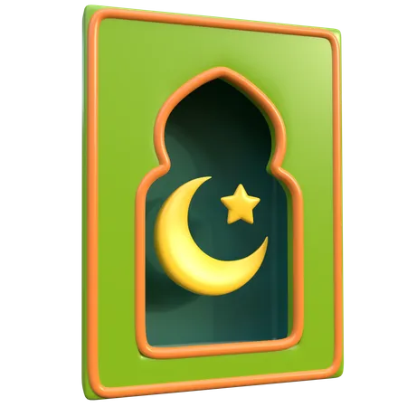 Ramadan Window  3D Icon