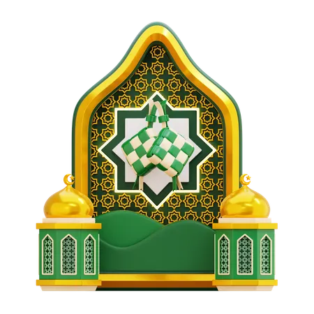 Ramadan Window Decoration  3D Icon