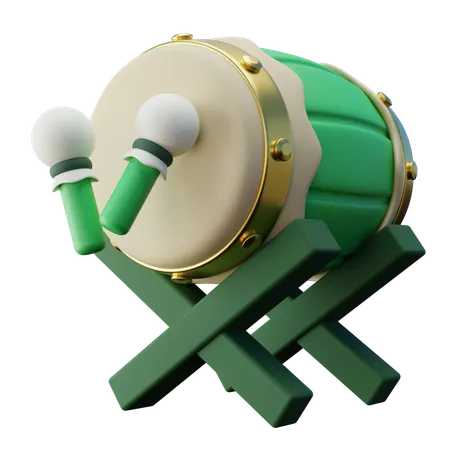 Ramadhan Bedug Instrument  3D Icon