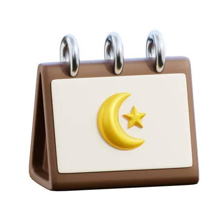Ramadhan calendar  3D Icon