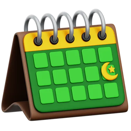Ramadhan Calendar  3D Icon