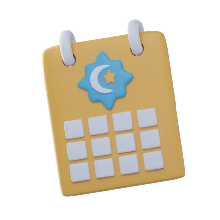 Ramadhan Calendar  3D Icon