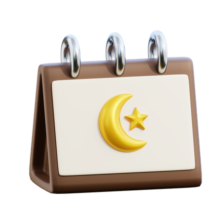 Ramadhan calendar  3D Icon