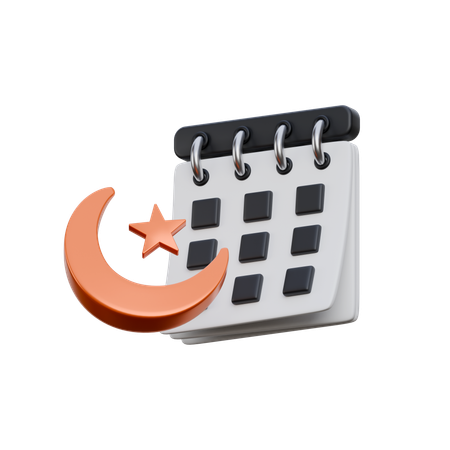 Ramadhan Calendar  3D Icon