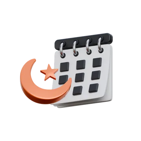 Ramadhan Calendar  3D Icon