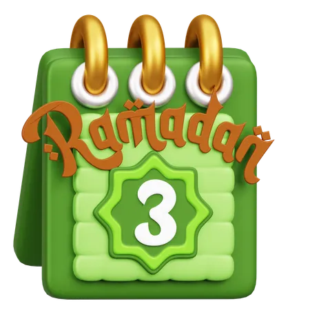 Ramadhan Calendar  3D Icon