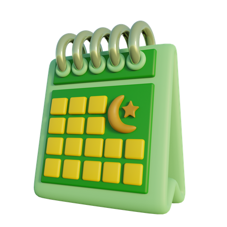 Ramadhan Calendar  3D Icon